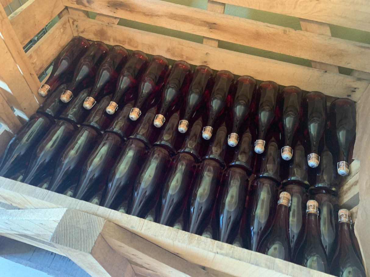 Palette pour le stockage des bouteilles