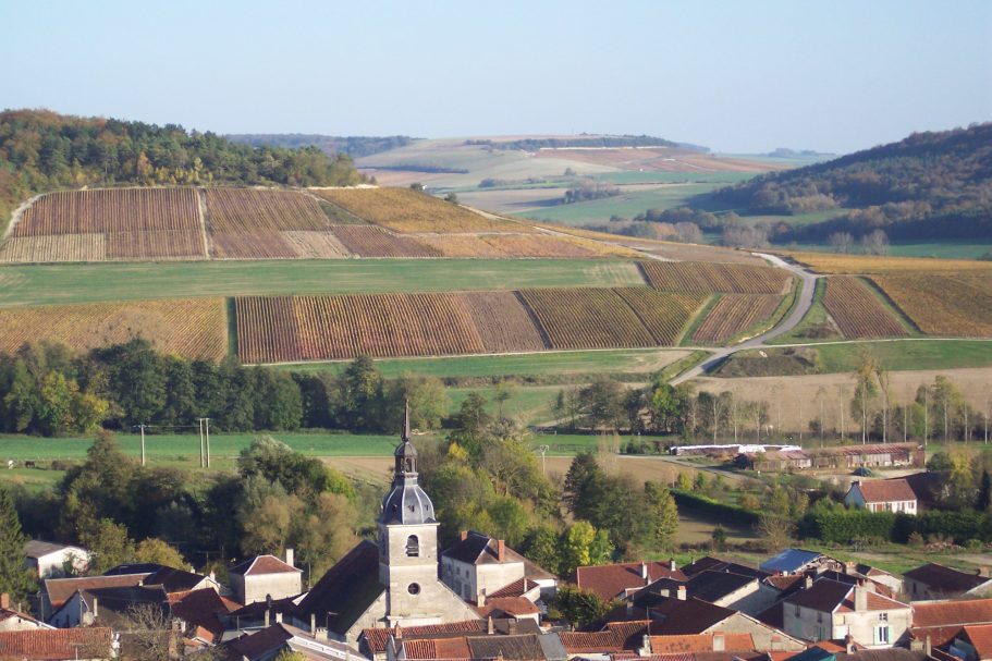 Paysage d'Arrentières en Automne