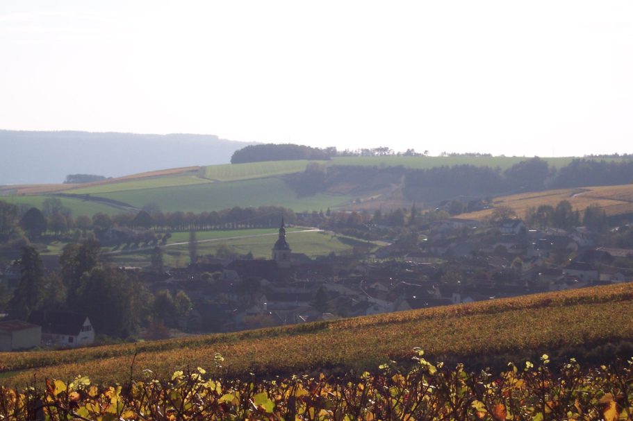 Paysage d'Arrentières en Automne